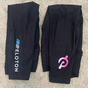 Two pairs of Peloton black leggings (XL)